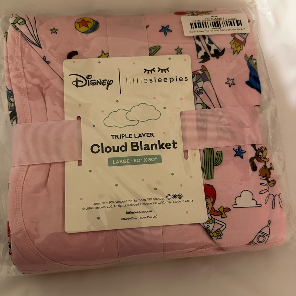 Pink Toy Story Little Sleepies Large Cloud Blanket